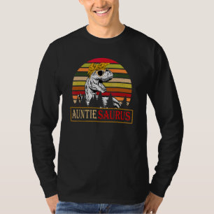 Auntiesaurus Rex Dinosaur Auntie Saurus Family Mot T-Shirt
