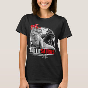 Auntiesaurus T-Rex Auntie Dinosaur T-Shirt