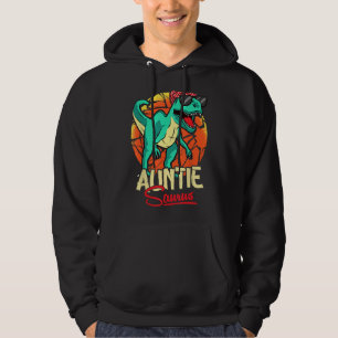 Auntiesaurus T Rex Auntie Saurus Dinosaur Family M Hoodie