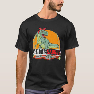 AUNTIESAURUS T Rex Dinosaur Auntie Saurus Birthday T-Shirt
