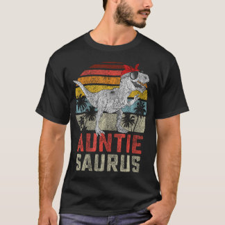 Auntiesaurus T Rex Dinosaur Auntie Saurus Family M T-Shirt