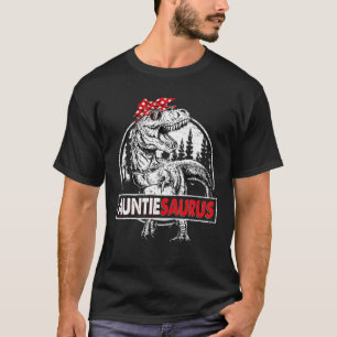 Auntiesaurus T Rex Dinosaur Auntie Saurus Mother's T-Shirt