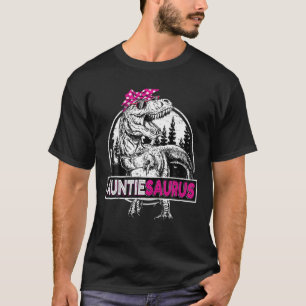 Auntiesaurus T Rex Dinosaur Auntie Saurus Mother's T-Shirt