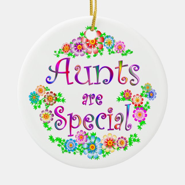 AUNTS are Special Ceramic Tree Decoration (Front)