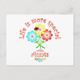 Aunts are Special Postcard