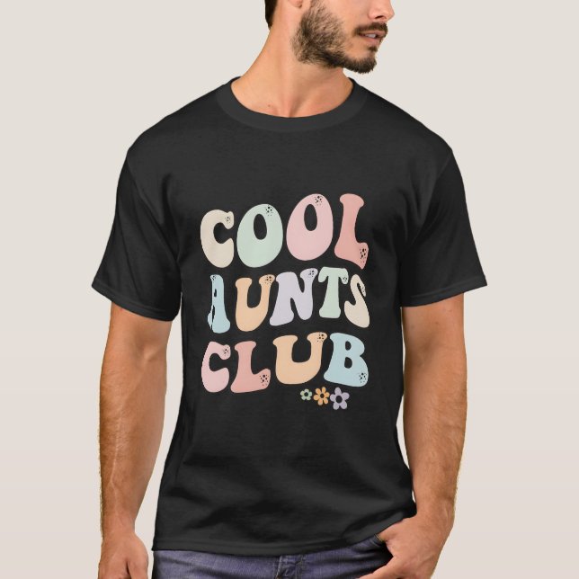 Aunts Club Floral Colourful Aunts Club Aunt T-Shirt (Front)