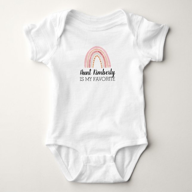 Aunts favourite baby bodysuit (Front)