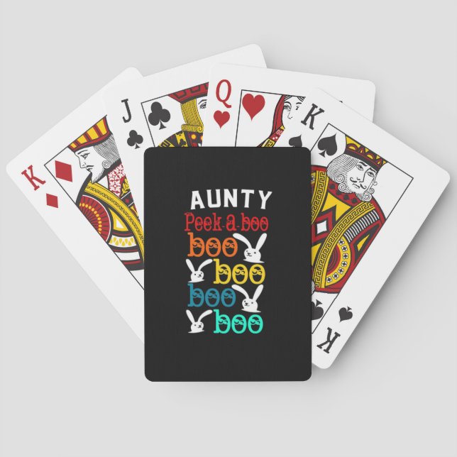Aunty Bunny Game For Novelty Kids Adults Playing Cards (Back)