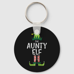 Aunty Elf Xmas Matching Christmas For Family Aunt Key Ring