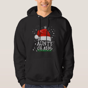 Aunty Santa Claus Cute Matching Family Christmas P Hoodie