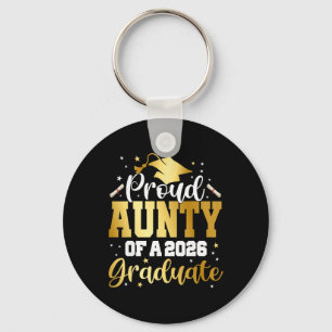 Aunty Senior 2026 Proud Aunty Of A Cl Of 2026 Grad Key Ring