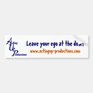 AUP "Leave Your Ego At the Door" Bumper Sticker