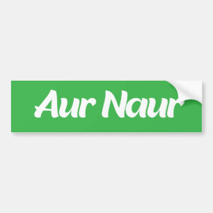 Aur Naur Sticker for Hydroflask, Funny bumper