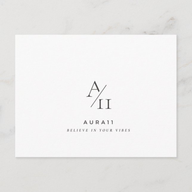 Aura11 believe in your vibes  postcard (Front)