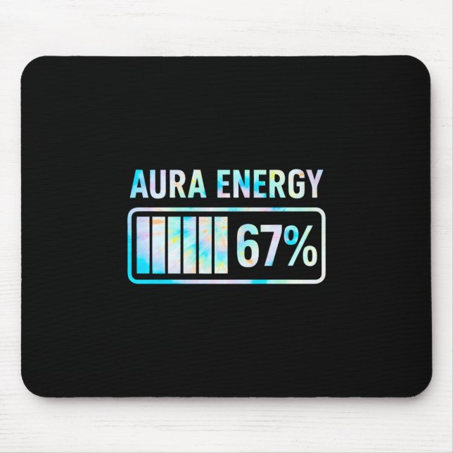 Aura Energy 67 67 Six Seven Meme  Mouse Mat (Front)
