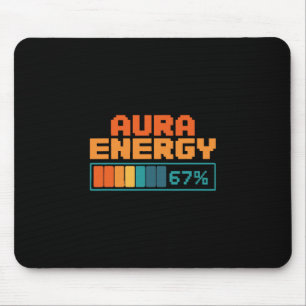 Aura Energy 67% Aura Farming Alpha Slang Gen 67th Mouse Mat