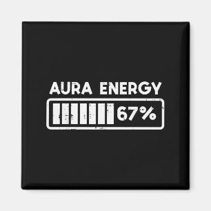 Aura Energy 67 Funny Number 6 7 Meme Kids Youth Te Magnet