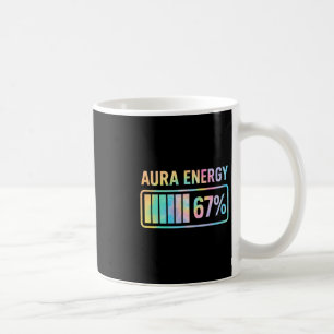 Aura Energy 67 Funny Six Seven Meme Gen Alpha Slan Coffee Mug