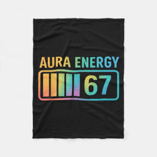 Aura Energy 67 Gen Alpha 6 7 Meme Infinite Rizz St Fleece Blanket