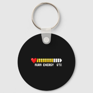 Aura Energy 67 Percent Meme Gamer Retro Video Game Key Ring