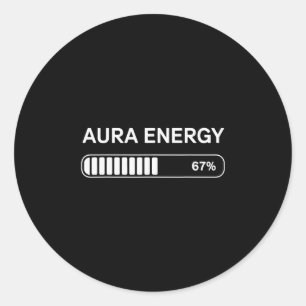 Aura Energy At 67  Classic Round Sticker
