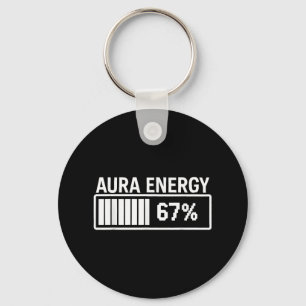 Aura Energy At 67 Funny Six Seven Meme Gen Alpha S Key Ring