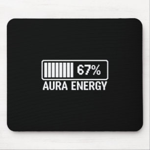 Aura Energy At 67 Six Seven Meme Mouse Mat