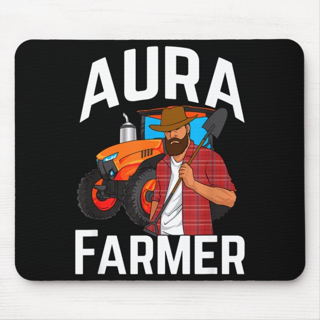 Aura Farmer Funny Meme  Mouse Mat (Front)