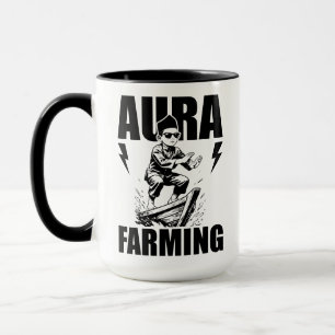 Aura Farming Boat Kid Meme Viral Indonesian Boy Mug
