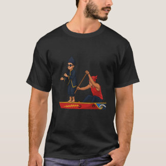 Aura Farming Boy Dancing on Boat Meme Trendy Indon T-Shirt