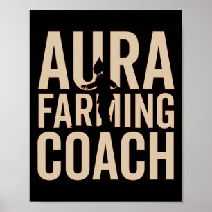 Aura Farming Coach Boat Racing Kid Meme Halloween  Poster