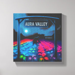Aura Farming Colorful Valley Canvas Print