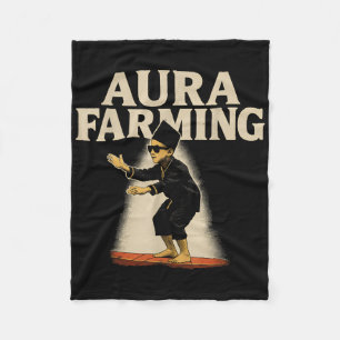 Aura Farming Indonesian Boat Race Kid Meme Fleece Blanket