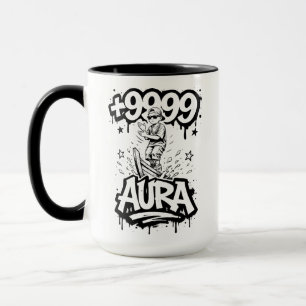 Aura Farming Plus 9999 Boat Kid Meme Mug