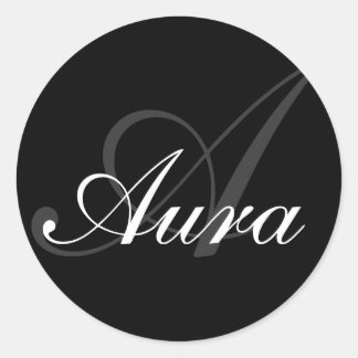 Aura-Front Classic Round Sticker