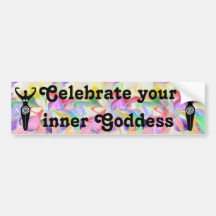 aura goddess bumper sticker