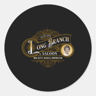 Aura Gunsmoke Miss Kitty'S Long Branch Saloon Classic Round Sticker