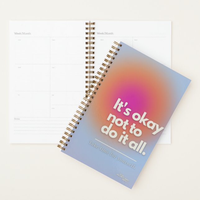 aura, motivation with sticker  planner (Display)