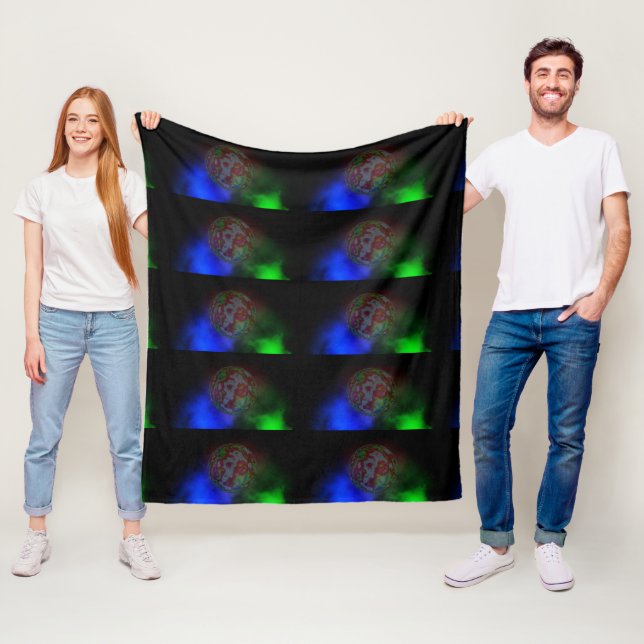 Aura Of A Planet, Fleece Blanket (In Situ)