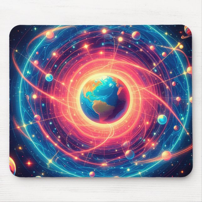 Aura of Earth and The Visible Law of Attraction Mouse Mat (Front)