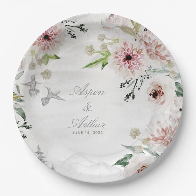 Aura Of Nature Wedding 9 Inch Dinner Plate (Front)