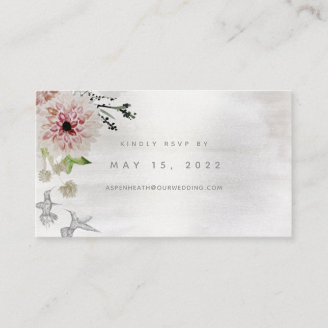Aura Of Nature Wedding Online RSVP Card (Front)