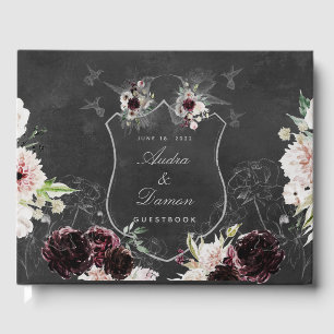 Aura Of Night Wedding Guest Book