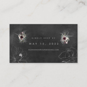 Aura Of Night Wedding Online RSVP Card
