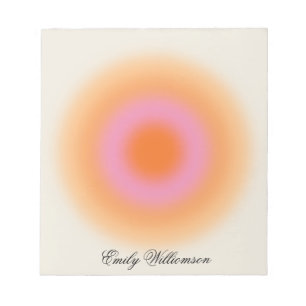 Aura Pastel Ombré Notepad Personalized for Kids