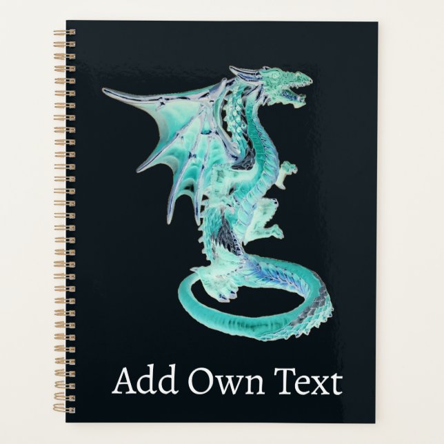 Aura Sky Dragon Manifestation Goal Setting Planner (Front)