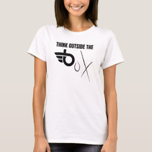 Aura Visionary Modern Minimalist Think Outside Box T-Shirt