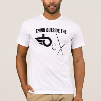 Aura Visionary Modern Minimalist Think Outside Box T-Shirt