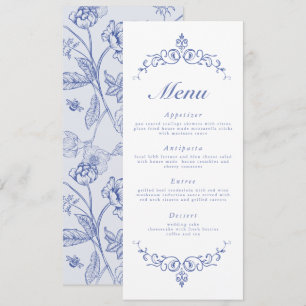AURELIA Chinoiserie French Victorian Menu Cards
