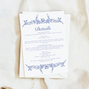 AURELIA Chinoiserie Victorian Floral Details Card